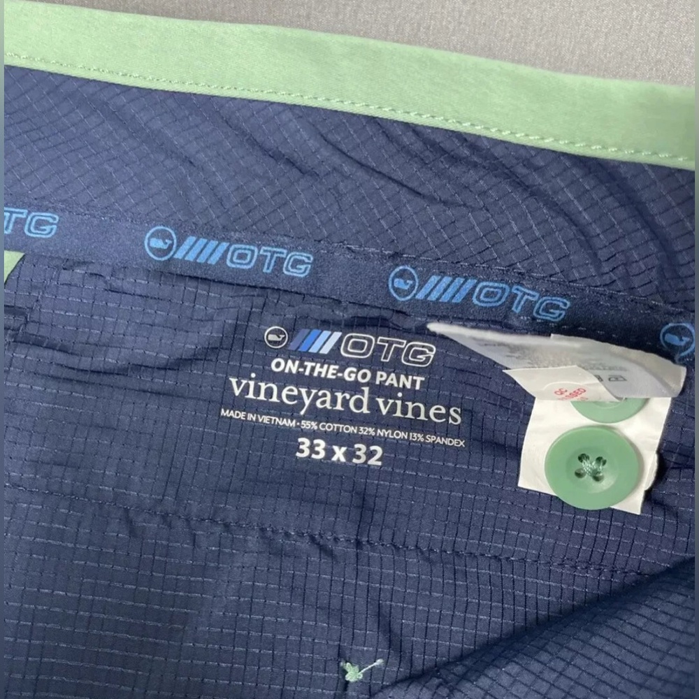 Vineyard Vines Golf Pants Performance On The Go 33 x 32 Starboard Green - Picture 6 of 7